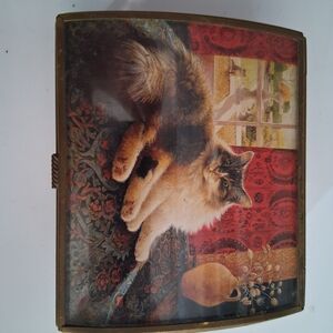 Musical Decorative Cat-Themed Trinket Box